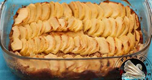 Tarte biscotti aux pommes