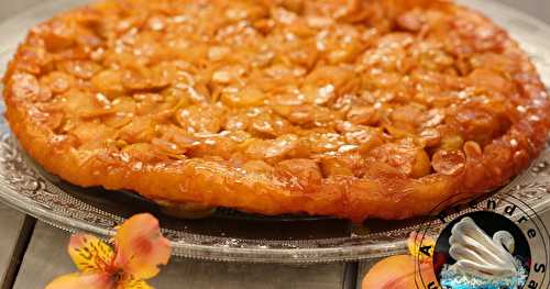 Tarte tatin croustillante mirabelles amandes