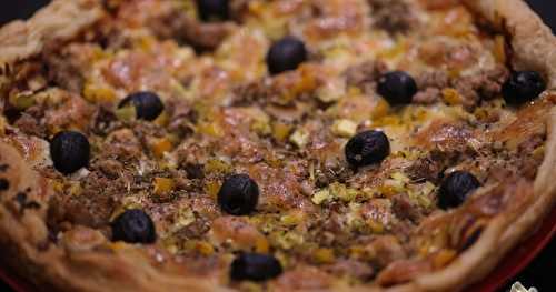 Tarte thon légumes au fromage