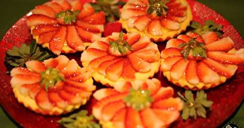 Tartes aux fraises individuelles