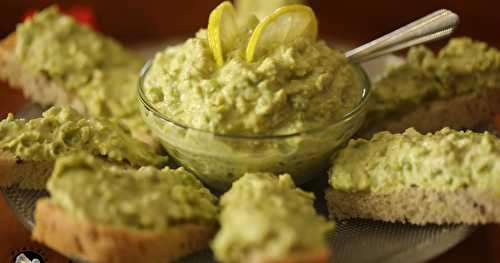 Tartinade de petits pois au citron vert