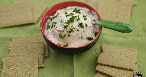 Tartinade de thon, crackers chou kale