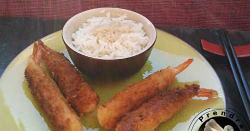 Tempura japonaise aux crevettes, légumes ou poissons