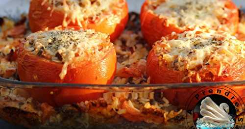 Tomates farcies au riz et bœuf