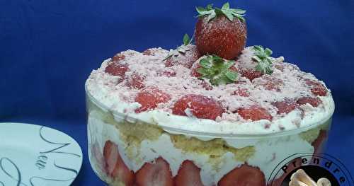 Trifle aux fraises et Baileys (pas à pas en photos)