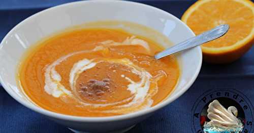 Velouté butternut et patates douces