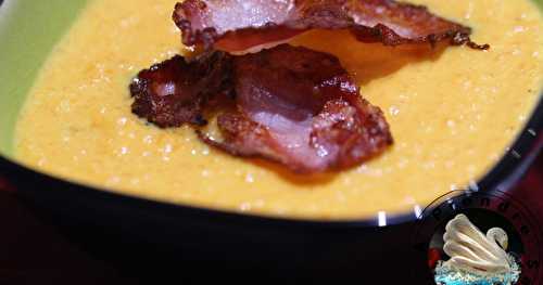 Velouté de potimarron au bacon