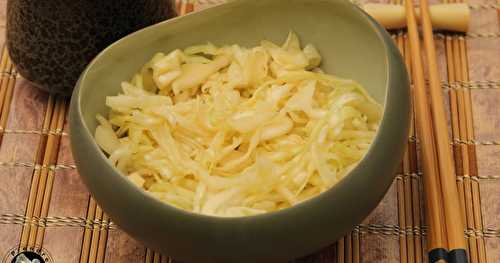 Salade de chou blanc japonaise