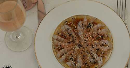 Carpaccio de langoustines aux sésames