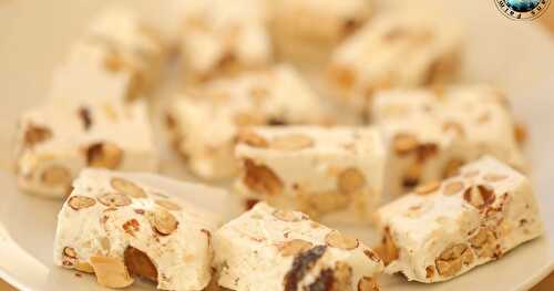 Nougat cacahuètes raisins secs