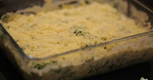 Gratin de chou kale à l'ail fumé