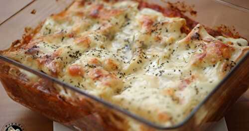 Lasagnes aux boulettes de bœuf (pas à pas en photos) 