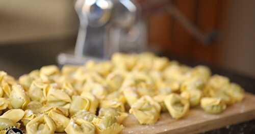 Tortellinis fourrés au pesto fait maison