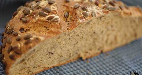 Boule au levain céréales et graines de courge