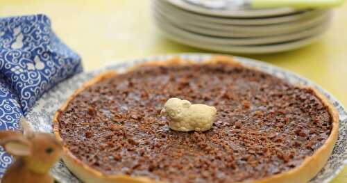 Tarte croustillante chocolat caramel au beurre salé