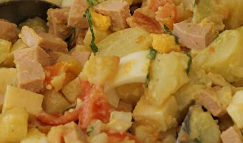 Salade alsacienne cervelas pommes de terre