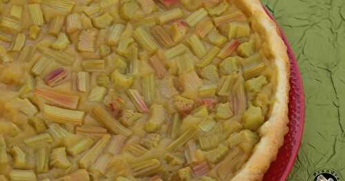 Tarte pommes rhubarbe