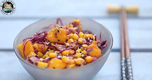 Salade de chou rouge à la mangue