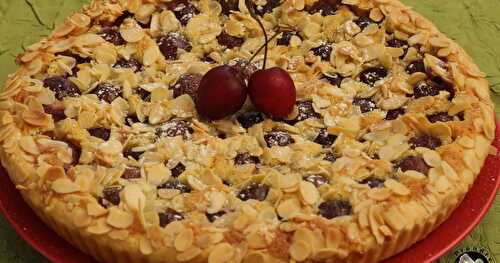 Tarte aux cerises et amandes