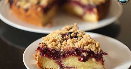 Gâteau crumble aux cerises