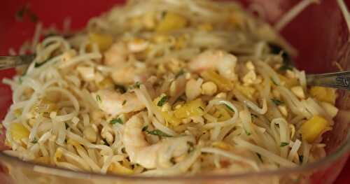 Salade chinoise ananas crevettes 