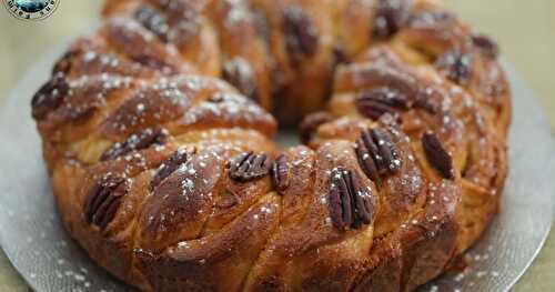 Brioche tressée dulce de leche