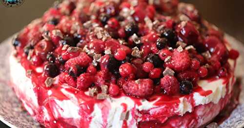 Cheesecake chocolat et fruits rouges