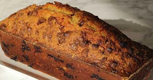 Banana bread sans beurre pommes chocolat