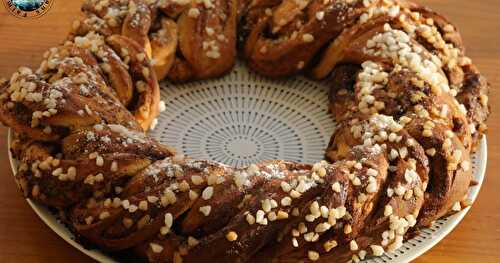 Brioche tressée fleur d'oranger cannelle