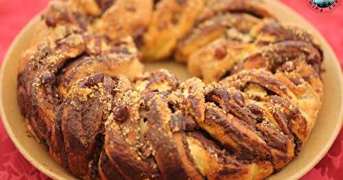 Brioche tressée Nutella noisettes