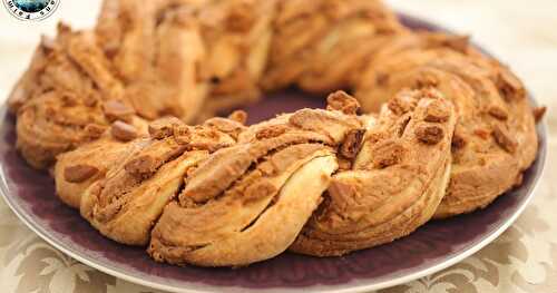 Brioche tressée pâte de spéculoos