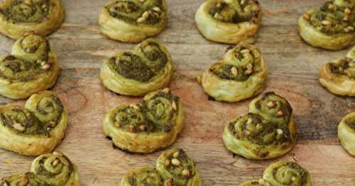 Palmiers pesto pignons (pas à pas en photos) 