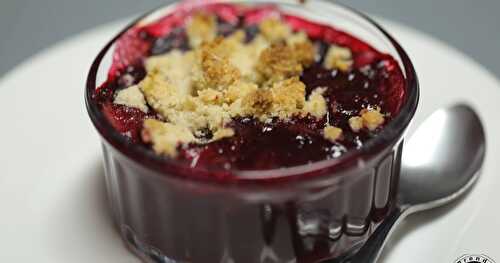 Crumble aux cerises 