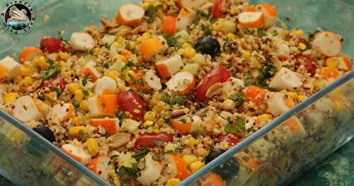 Salade fraîche quinoa surimi 