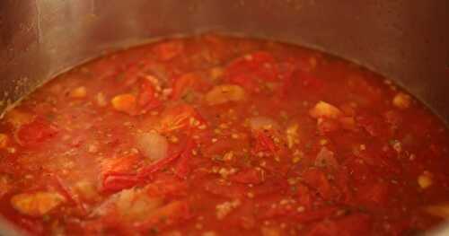 Sauce tomates fait maison