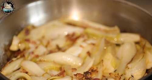 Endives braisées aux lardons 