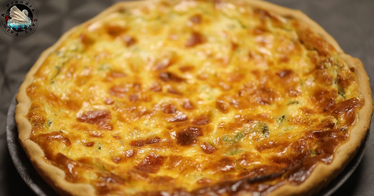 Quiche brocolis crabe au fromage 