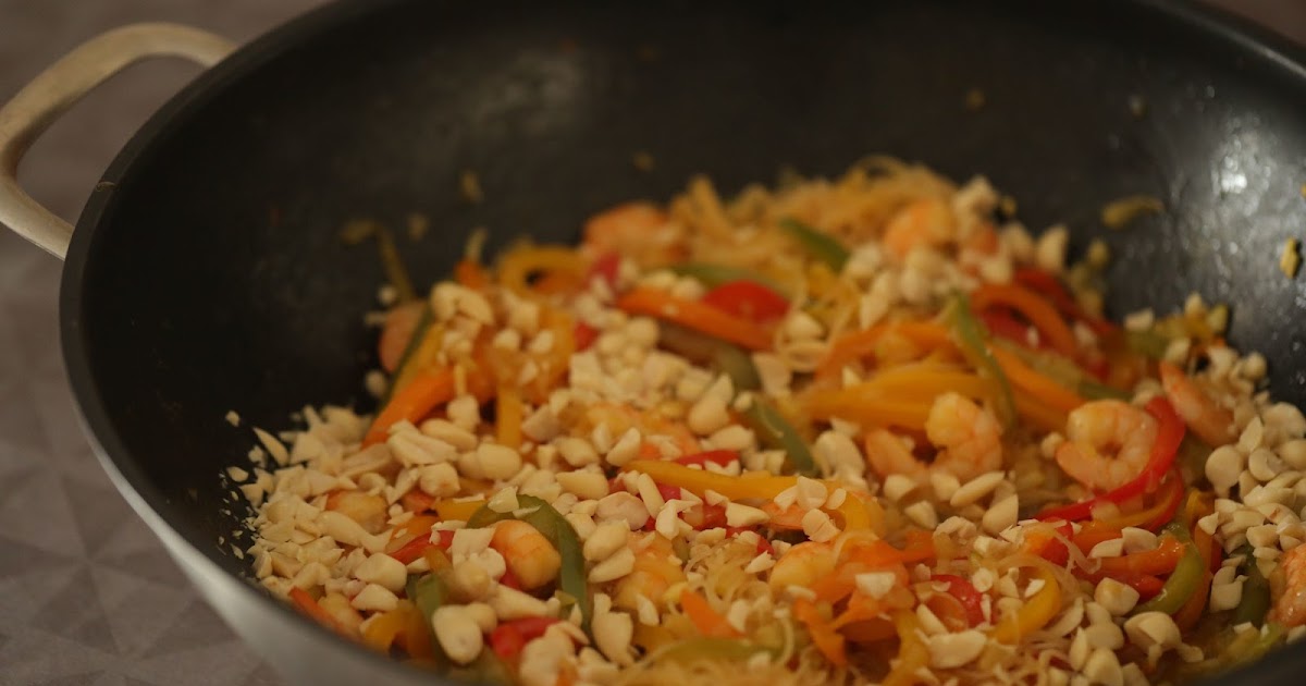 Wok rapide de crevettes 