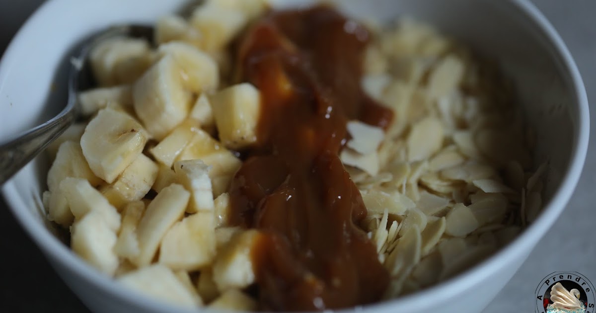 Flocons chauds banane amandes au caramel au beurre salé 