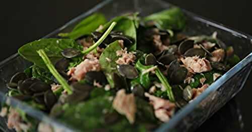 Salade d'épinards au thon 