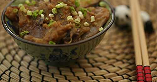 Aubergines chinoises sautées 