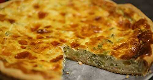 Quiche brocolis crevettes au fromage 