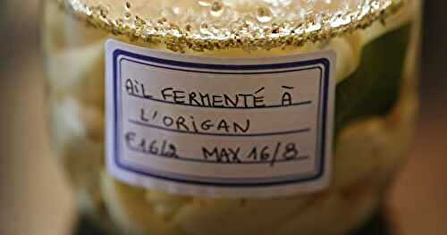 Ail fermenté à l'origan 