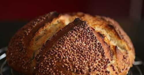 Boule au levain aux graines de kasha grillées 