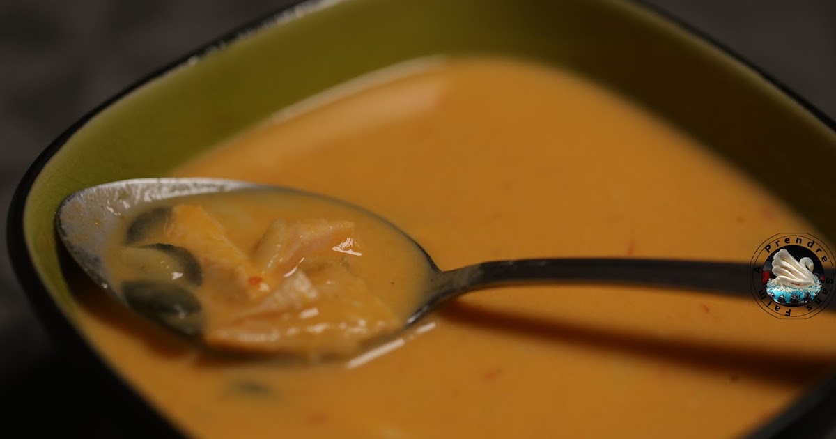 Soupe de poisson aux graines de courge 