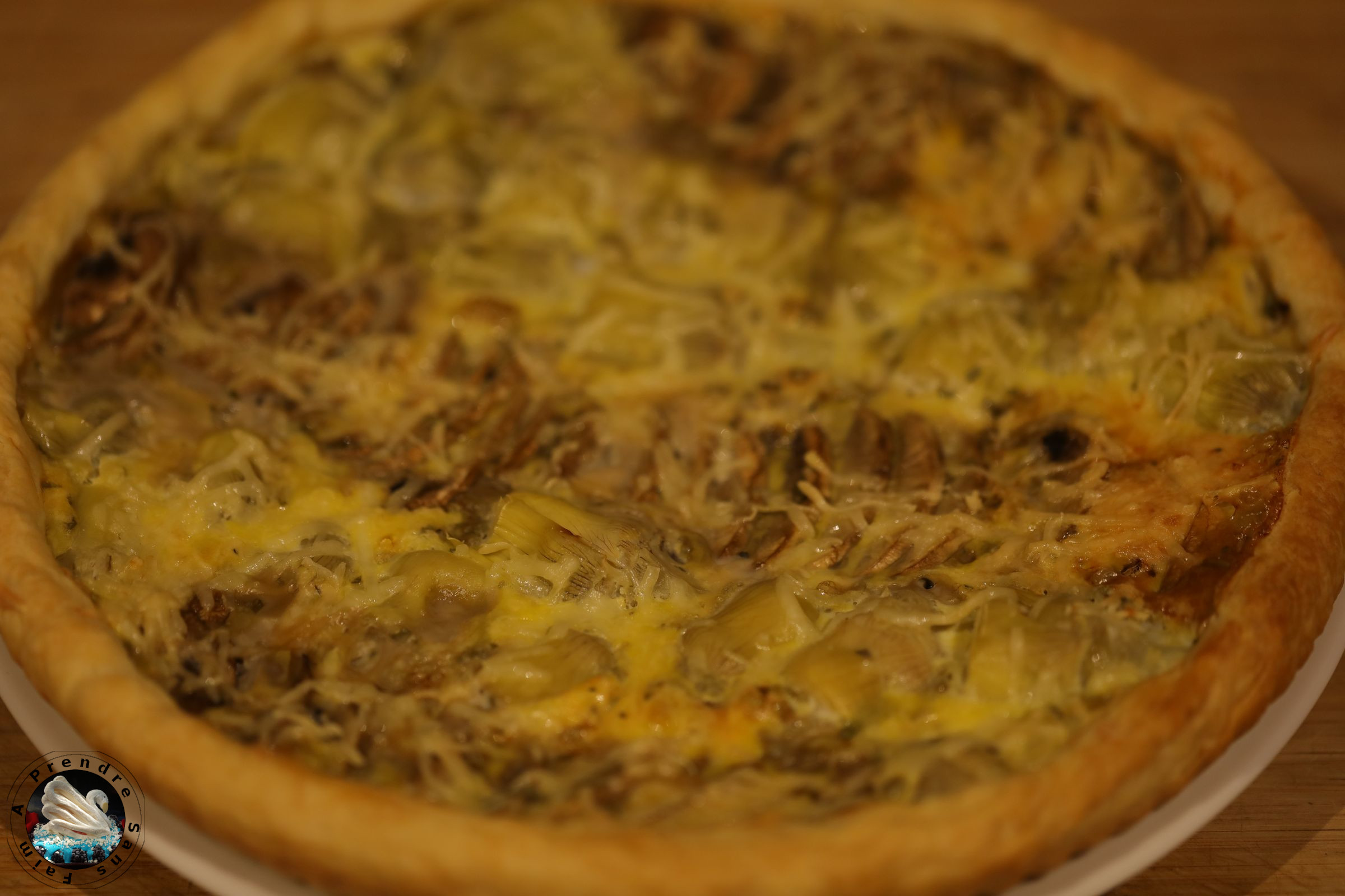 Quiche champignons artichauts 