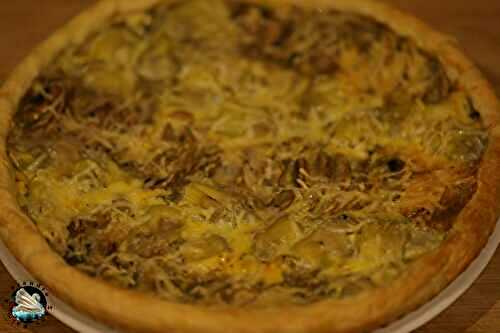 Quiche champignons artichauts 