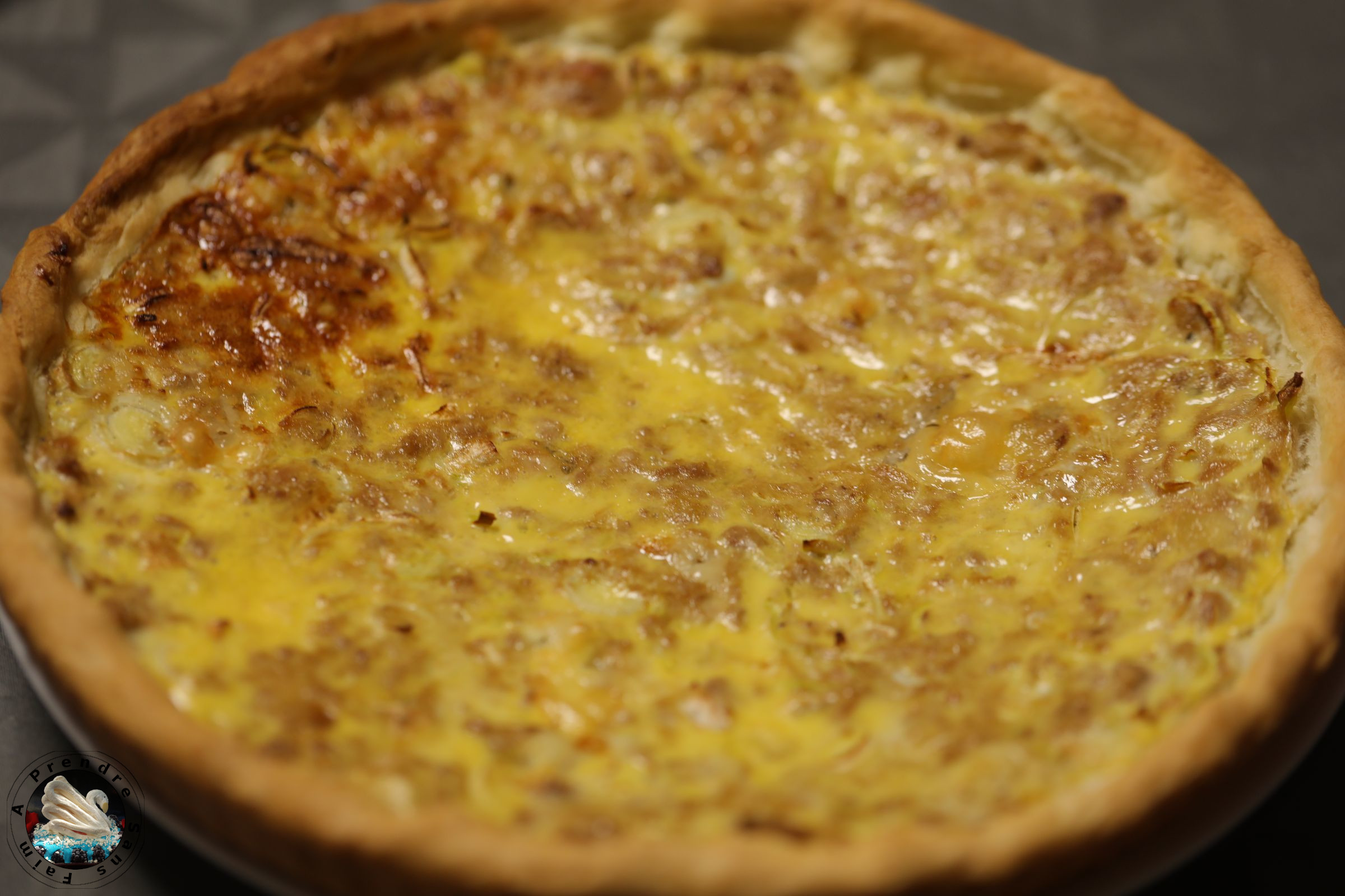 Quiche thon poireaux au chèvre 