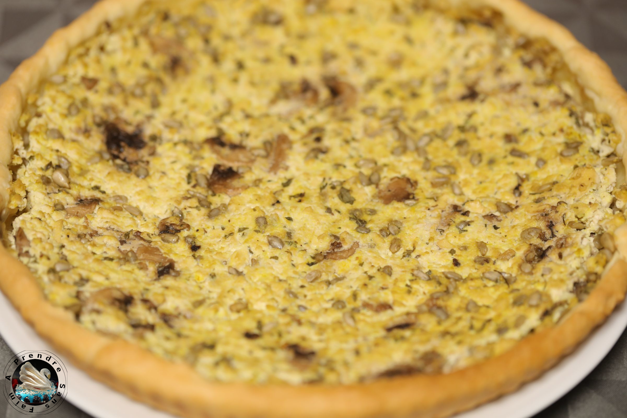 Tarte tofu champignons 