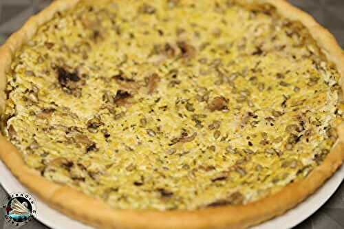 Tarte tofu champignons 